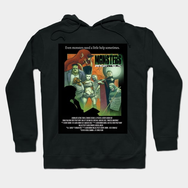 Monsters Anonymous Hoodie by NerdCaveRetro